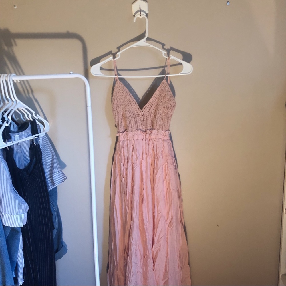 Papaya backless maxi dress